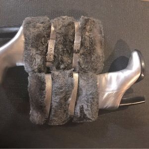 SOLD Michael Kors Faux Fur and Leather Carlie Boot